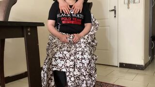 Iranian hijab milf came to my house