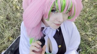 Mitsuri Kanroji Demon Slayer Cosplay – Sunny Day, Sweet Mirabelle Plums and a Hot Fantasy