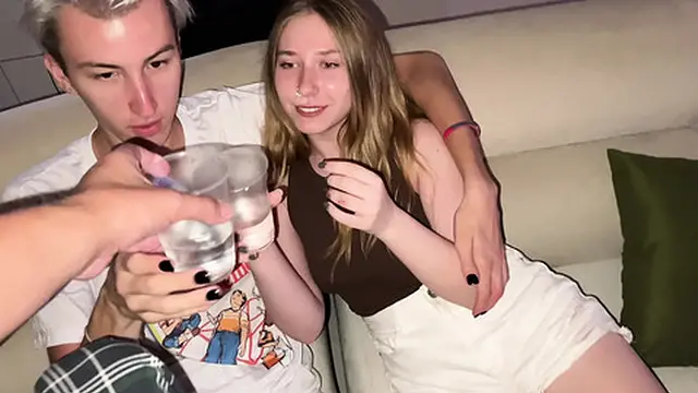 Party scene — my boyfriend and I explore his friend′s