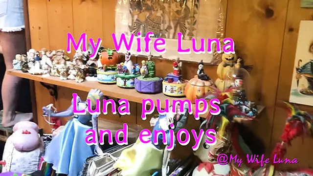 Luna pumps and enjoys