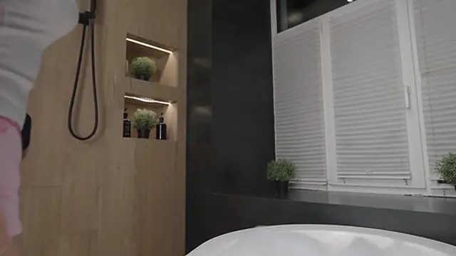 boyfriend asks to join shower🚿 &mdash;  girlfriend’s wet t-shirt and pussy🌮️  &mdash;  dirty talk POV