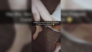 Neglected Pregnant Cumslut Cheats & Gets Creampied