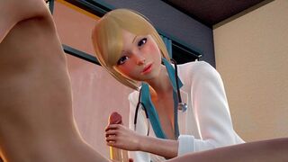 Pantyhose Nurse Rina in 3D Hentai - POV Handjob and Close-Up Titfuck with a No Hands Blowjob Ending - Rule34 Animation