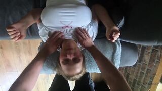 Perfectly Positioned for His Cock