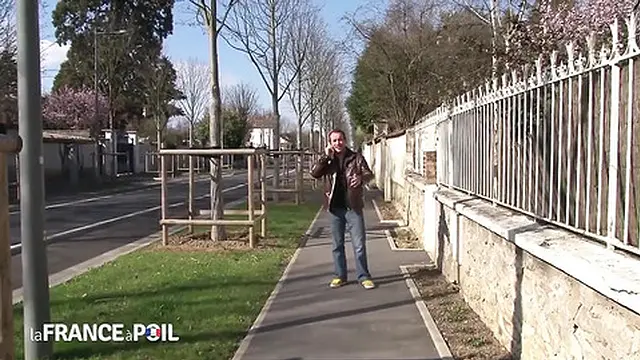 Slutty Blonde Sucks Cock in Public Park