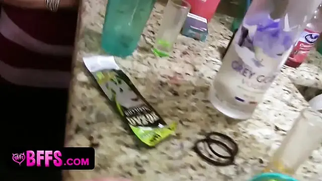 Lascivious ladies with loose morals sucking & fucking during real bachelorette party