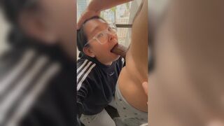 he gave me good morning sex and cummed down my throat POV DOGGYSTYLE AND BLOWJOB