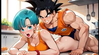 Dragon Ball Z Goku & Horny Bulma Having Sex! Anime Hentai Moaning