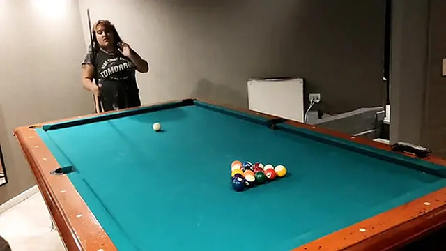 Playing Some Pool Games with My girlfriend Ends in Hardcore Sex
