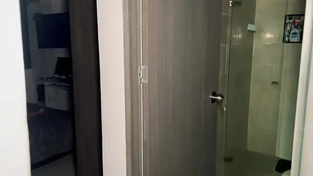 POV Camila Henao Leaves Her Room Open, Unable to Resist Seeing My Penis, Cum in Her Mouth