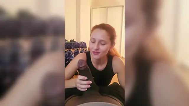 Lucianna Lucci Sucks on Monster BBC!