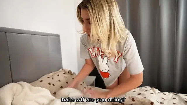 sharing a bed with naughty step sister gone wrong!