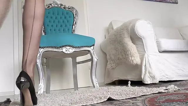 Ripped Open My Pantyhose &mdash;  Your Juices Splash Down My Leather Boots!