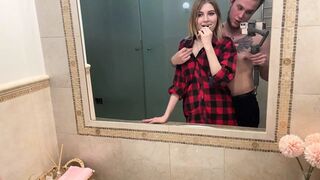 Blonde Bombshell Gags on Giant Shaft