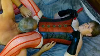 Steamy granny gets her old bones rubbed down, cums hard, and spills all over 08/20/2020