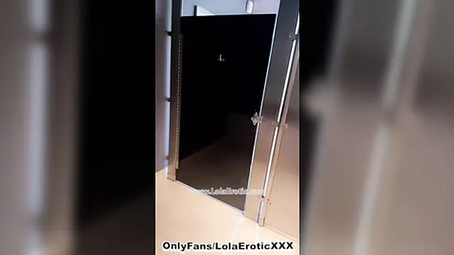 Redhead enjoys creampie in bathroom &mdash;  sucking load with passion