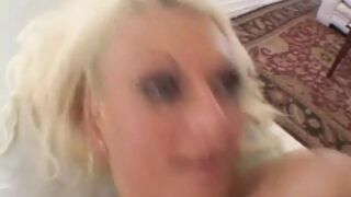 Blonde blonde blowjob babe gets pounded relentlessly